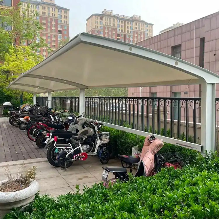 保川县膜结构电动车棚